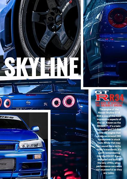 SKYLINE  GTR R34 by BRZ999