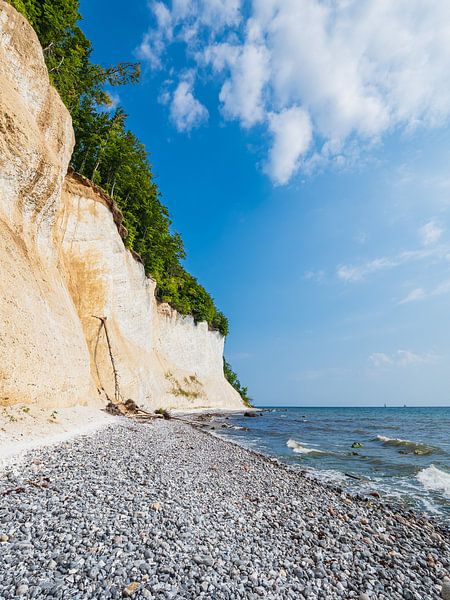 Chalk cliffs on the coast of the Baltic Sea on the island of Rügen by Rico Ködder