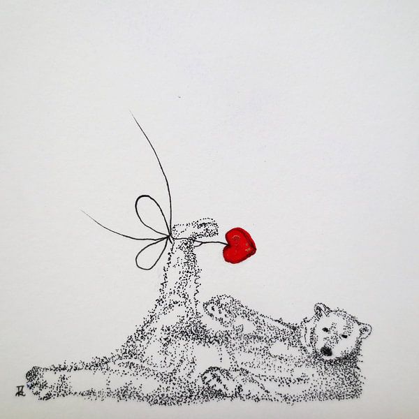 HeartFlow ijsbeer von Helma van der Zwan