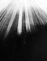 Reifenspuren im Schnee