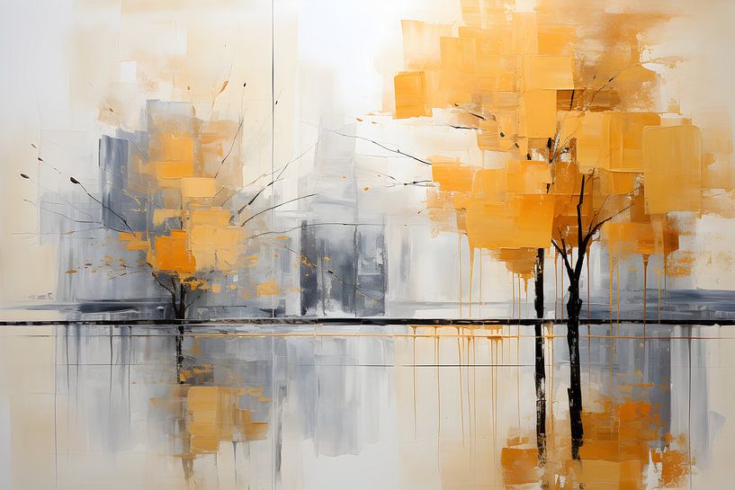 Arbres d'automne abstraits par Heike Hultsch