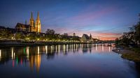 Regensburg in der blauen Stunde