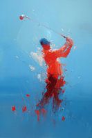 Abstract golfer