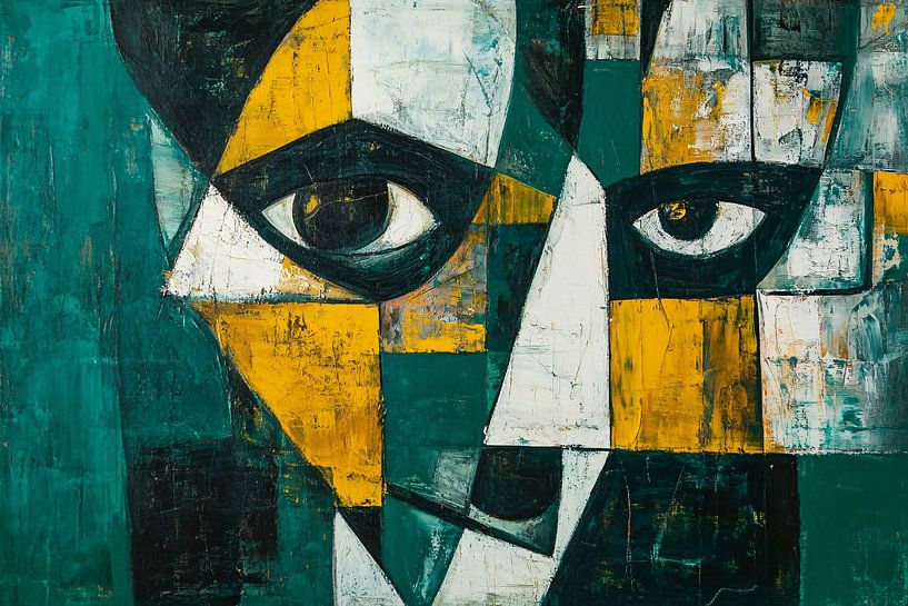 Modern abstract portrait painting by Imperial Art House