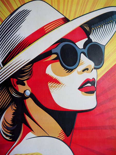 Pop Art Portrait Femme Eté Soleil graphique par gm_designs