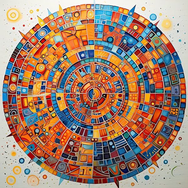 Mandala géométrique 118993 par Peinture Abstraite