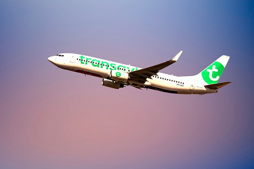 Boeing 737-800, Transavia PH-HSC, take off Schiphol par Gert Hilbink