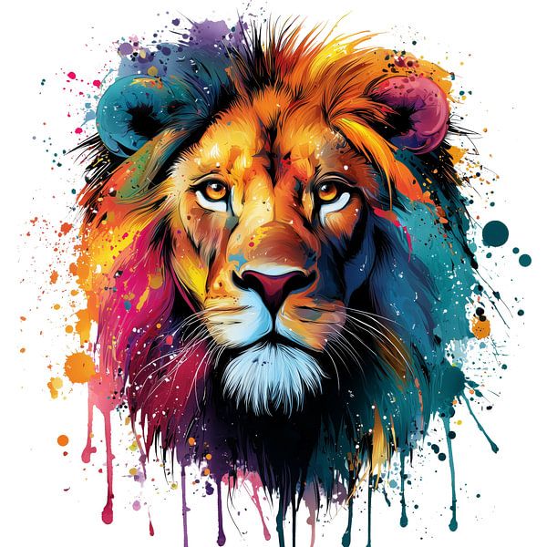 Illustration de la tête de lion par ARTemberaubend