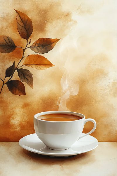 eine Tasse Kaffee oder Cappuccino von Egon Zitter