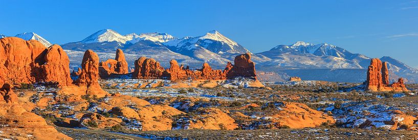 Winter panorama of Arches National Park, Utah by Henk Meijer Photography
