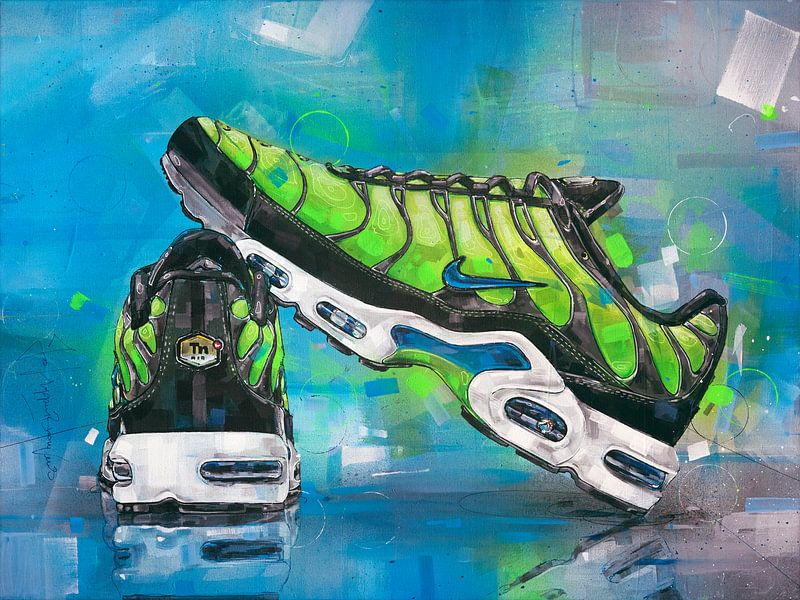 Nike air max TN peinture par l'artiste Jos Hoppenbrouwers