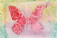 Schmetterling in Pastelltönen