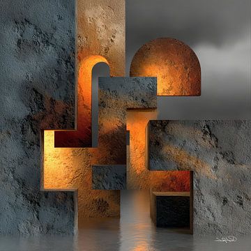 abstrakte Formen und Texturen