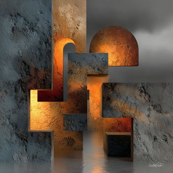 abstract forms and textures by Gelissen Artworks