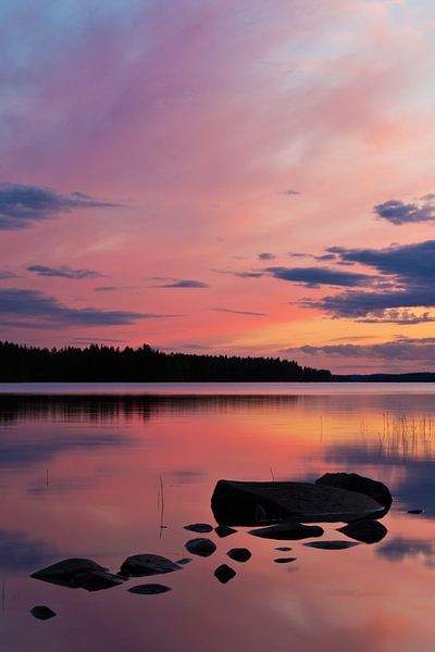 Stones in Lake Lentua by Anja B. Schäfer