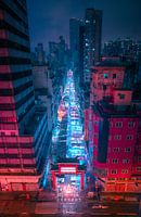 Neon Rain -A Night on Temple Street in Hong Kong