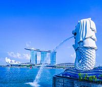 Der Merlion in der Marina Bay