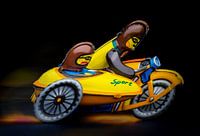 motorfiets met zijwagen 2791