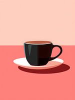 Tasse abstraite café V1