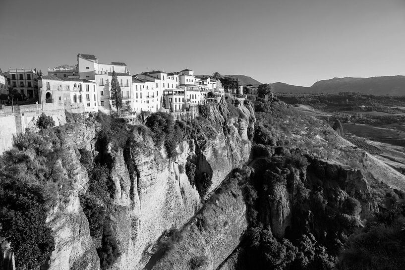 Coucher de soleil à Ronda, vieille ville d'Espagne vue sur les gorges du Tage, Espagne par Tjeerd Kruse