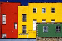 Rote, gelbe, grüne und blaue Oberflächen