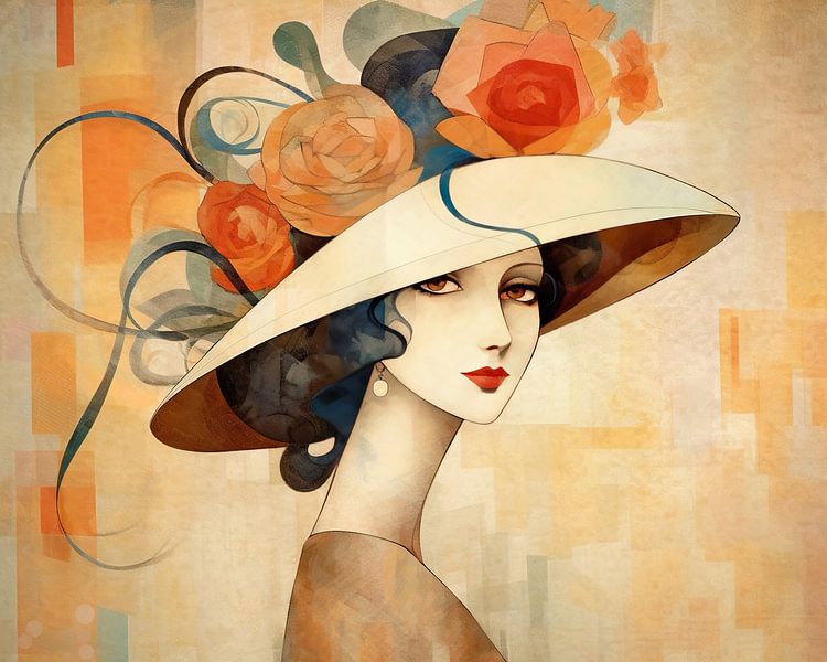 Portrait abstrait par Peintures accrocheuses