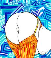 Bending Over (pin-up voorovergebogen)