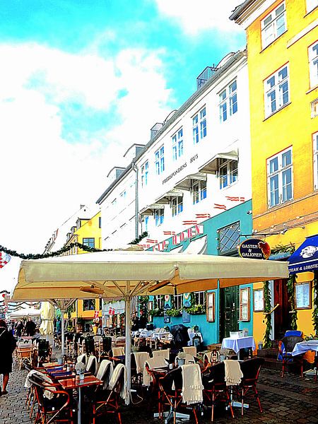 Wählen Sie einen Ort zum Essen Nyhavn Hafen Kopenhagen von Dorothy Berry-Lound
