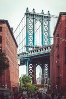 The Manhattan Bridge as seen from Brooklyn