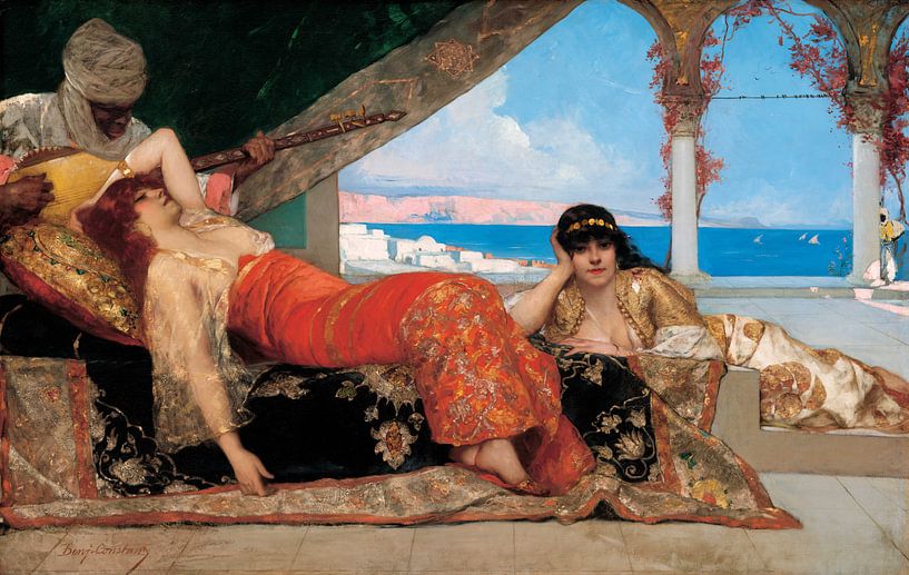 Female favorite of the Emir - Benjamin Constant - 1879 by Atelier Liesjes