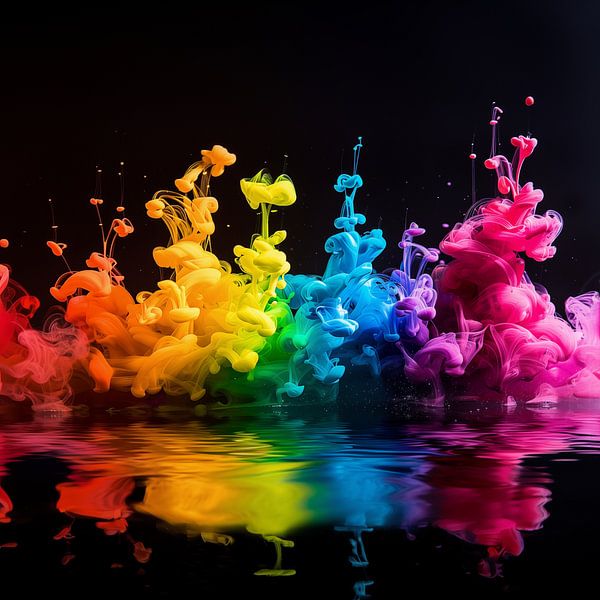 ink in water colour black by TheXclusive Art