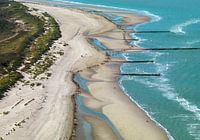 Walking-Marathon im Rahmen des Zeeland-Küstenmarathons am Strand von Walcheren.