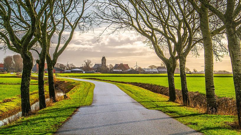 Landschaft bei Schraard, Friesland, Niederlande. von Jaap Bosma Fotografie