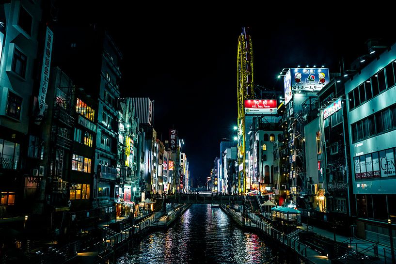 Rivière au centre d'Osaka par Mickéle Godderis