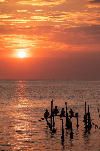 red sunset by Peter Timmerman