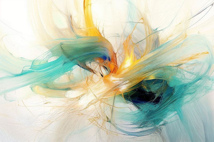 Gezeitenbewegungen | Abstrakte Malerei von Blickfänger Gemälde