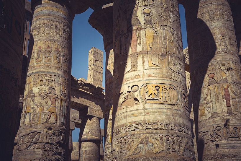 Les temples d'Égypte 03 par FotoDennis.com | Werk op de Muur