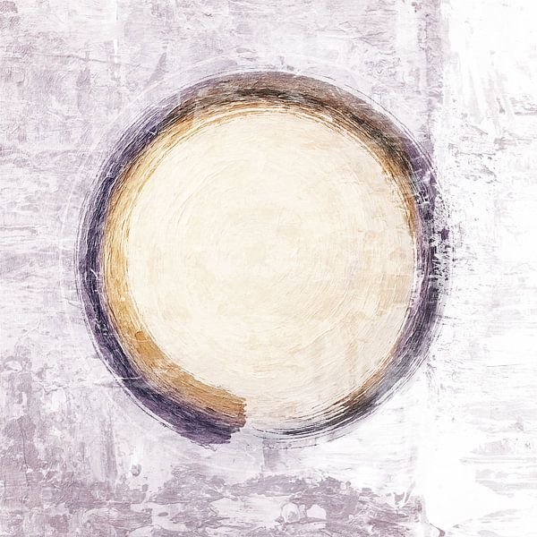 Cirkel Japandi en structuur 1 van Claudia Gründler