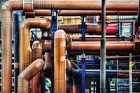 Bruine chemische buizen