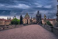 Prague: Charles Bridge at dawn
