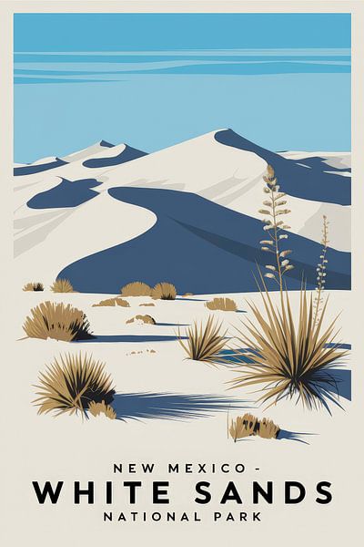 New Mexico - White Sands National Park von Poster Art Shop