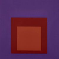 Josef Albers - Hommage au carré, violet, rouge, haute résolution