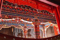 Tibetische Wandmalerei detailliert