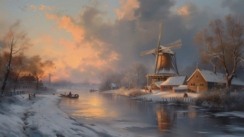 Hiver néerlandais par Kees van den Burg