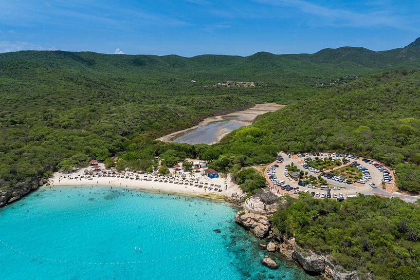Curacao - Drohnenaufnahme von Grote Knip von Keesnan Dogger Fotografie