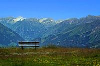 Bench in the mountains