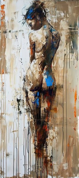 Abstract Figurative | Blue Essence by Eye catching paintings