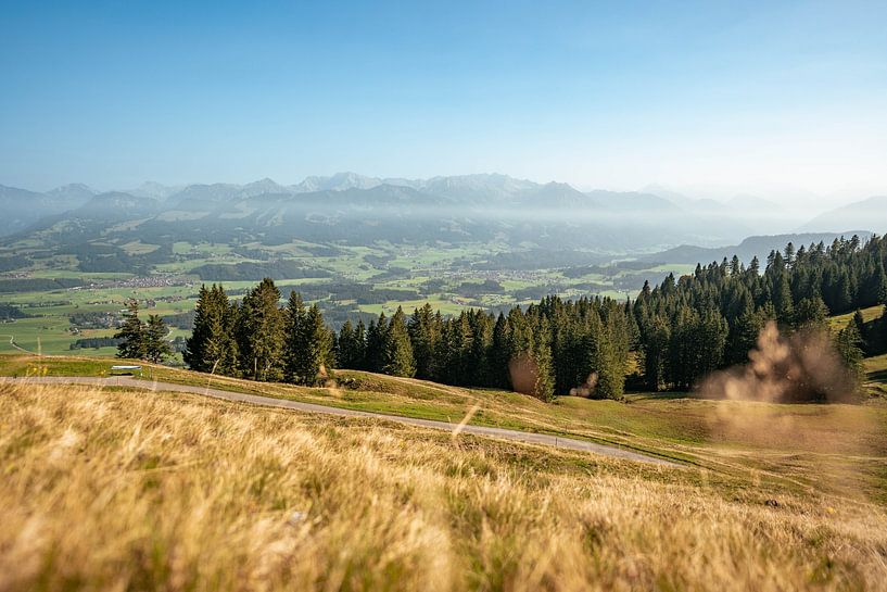 Autumnal view over the Oberallgäu and the Allgäu Alps by Leo Schindzielorz