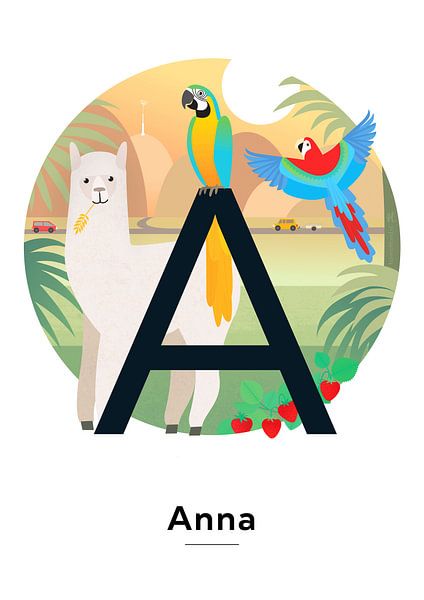 Name poster Anna by Hannah Barrow