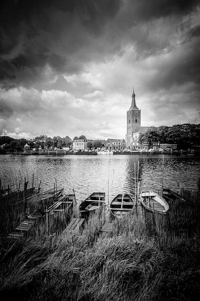 Der Kai von Hasselt (Overijssel) von Karel Pops